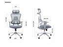EXPERT ERGO FLY-HB H02WC серое
