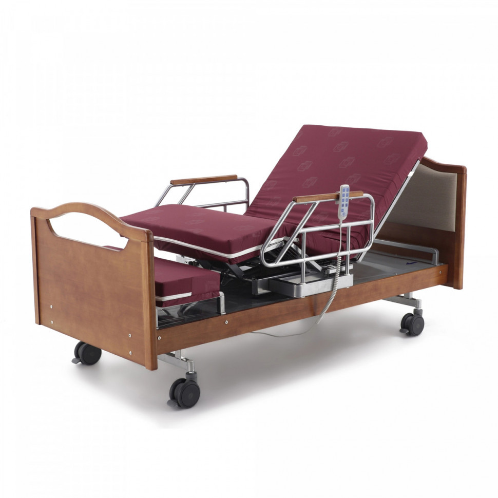 Кровать электрическая MED-MOS DB-2B с поворот.креслом в правую сторону (коричневый) Кровать электрическая MED-MOS DB-2B с поворот.креслом в правую сторону (коричневый)